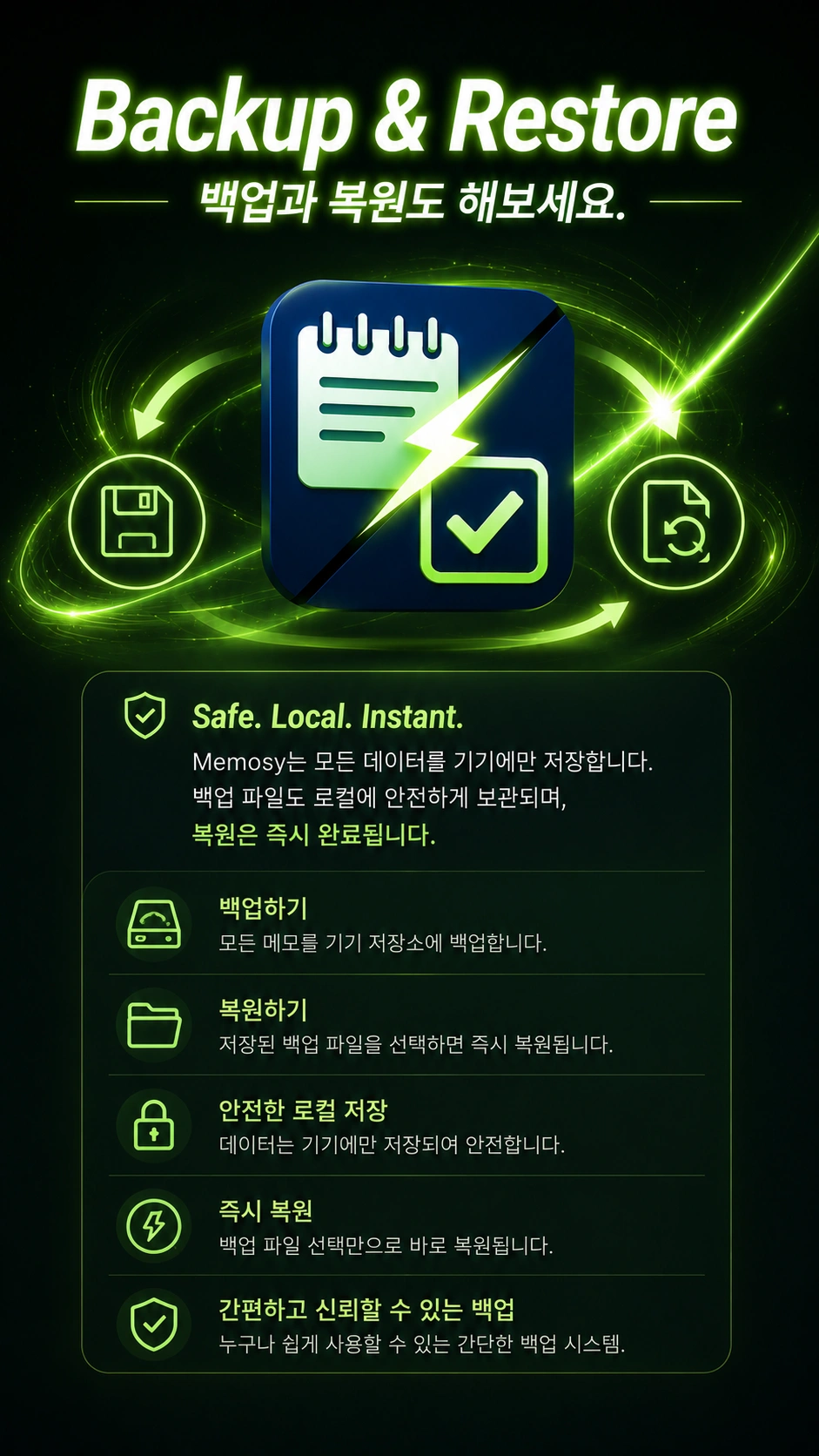 Backup and restore
